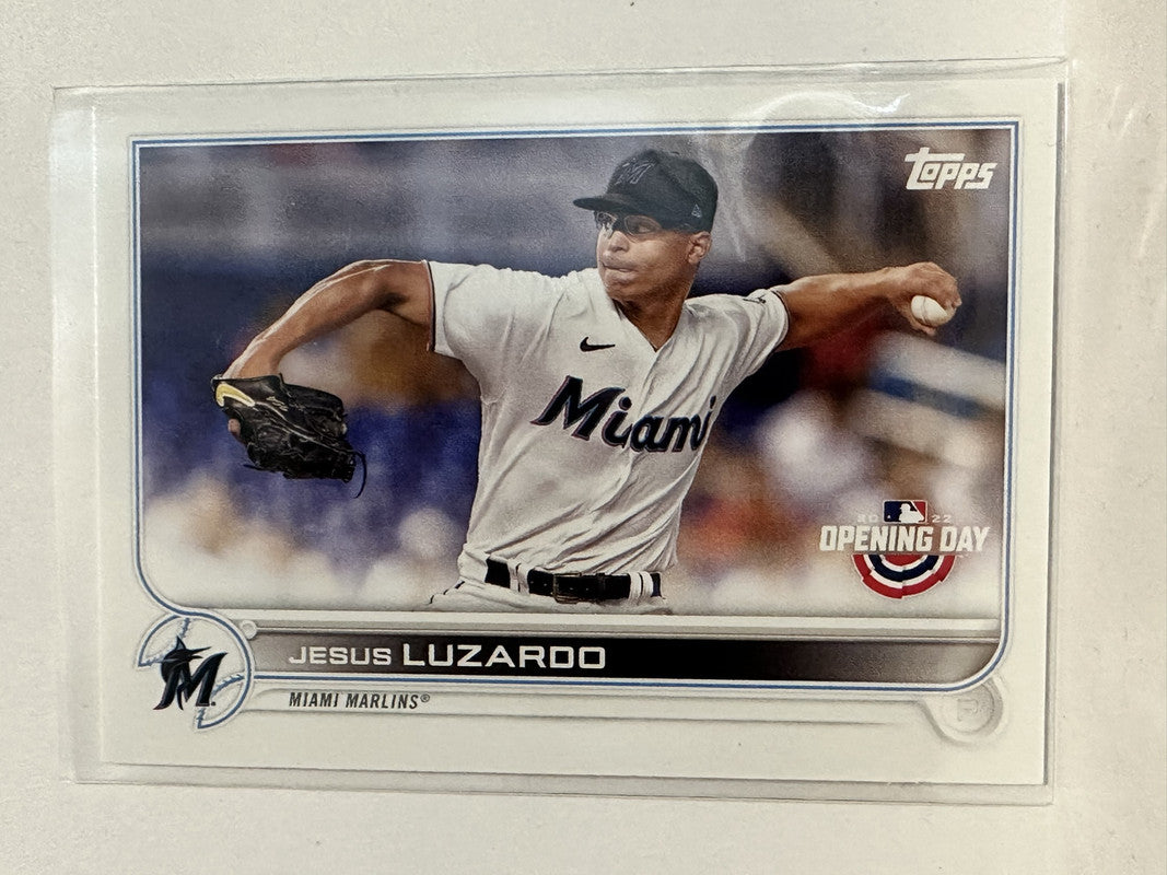 104 Jesus Luzardo Miami Marlins 2022 Topps Opening Day Baseball Card –  GwynnSportscards