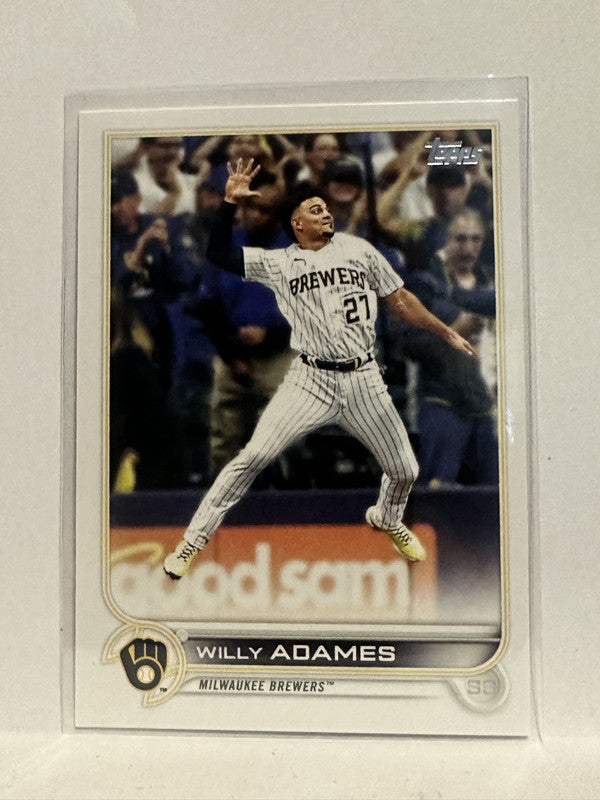2022 Topps Willy Adames #378 Milwaukee Brewers