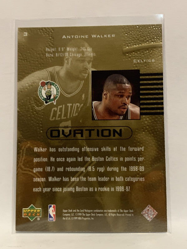 3 Antoine Walker Boston Celtics 1999-00 Upper Deck Ovation