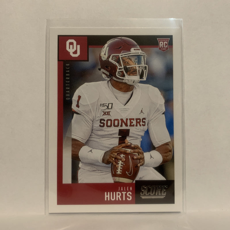 JALEN HURTS 2020 Panini Score #358 Rookie Card RC Football