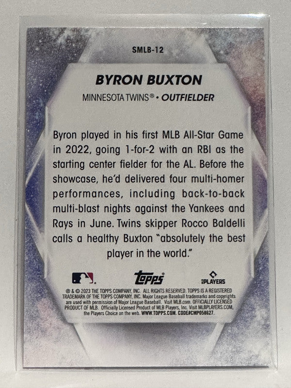 2022 Topps Byron Buxton Stars Of MLB Minnesota Twins Baseball Card #  SMLB-12