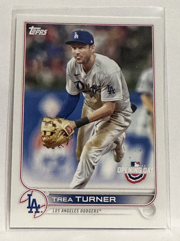 74 Trea Turner Los Angeles Dodgers 2022 Topps Opening Day Baseball