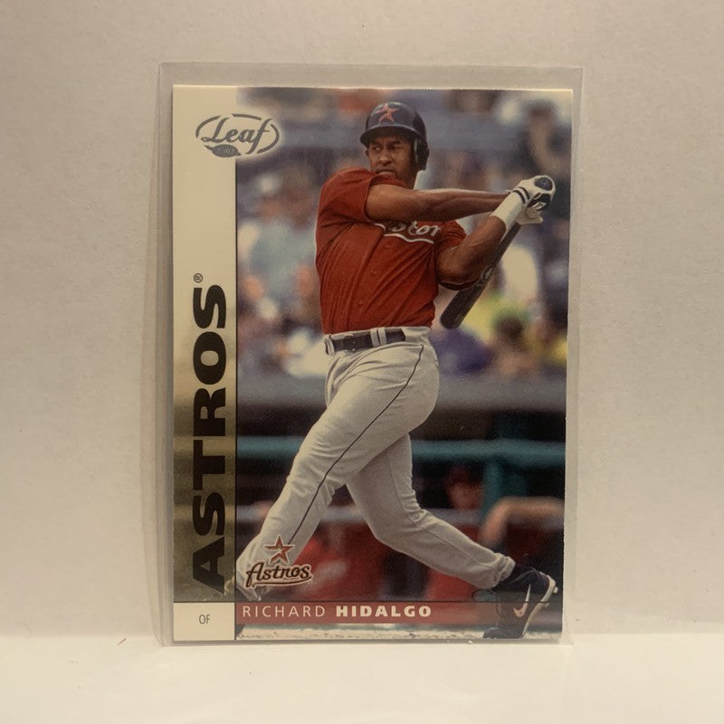 117 Richard Hidalgo Houston Astros 2002 Donruss Leaf Baseball Card HF –  GwynnSportscards