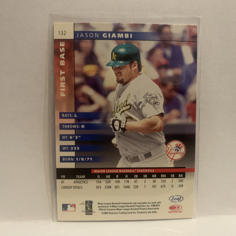 Jason Giambi Baseball Cards