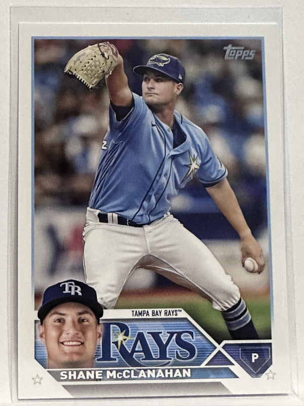 2023 Topps Series 1 Shane McClanahan #236 Tampa Bay Rays Baseball Card