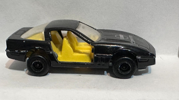 Black Chevrolet Corvette #215 268 1/57 Majorette Diecast Car