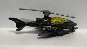 Black Helicopter Batcopter Batman W4238 DC Comics Hot Wheels Diecast Car