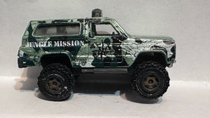 Green Jungle Mission Chevy Blazer 4X4 MB129 1989 SUV Matchbox Diecast Car