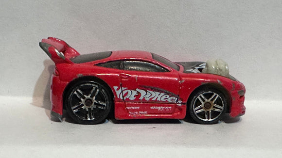 Red Mitsubishi Eclipse 2002 Hot Wheels Diecast Car