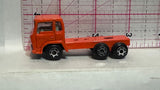 Orange Semi Transport Truck Unbranded Diecast Car