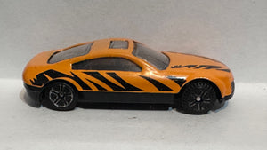 Orange Tiger Stripe Racer Unbranded Diecast Car