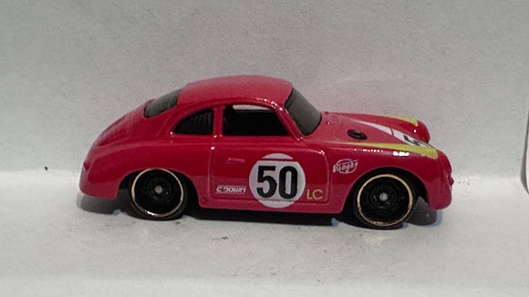 Red #50 Porsche 356A Outlaw 2015 Hot Wheels Diecast Car