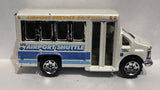 White Airport Shuttle Chevy Transport Bus 1998 1/80 Matchbox Diecast Car