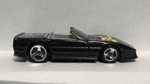 Black Custom Corvette 1988 Hot Wheels Diecast Car