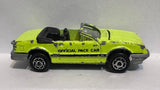 Yellow Offical Pace Car Mustang Convertible #227 1/59 Majorette Diecast Car