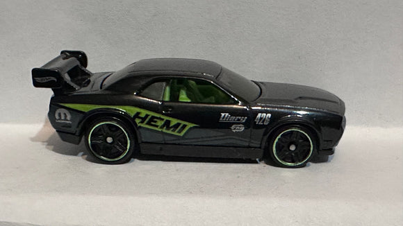 Black Hemi Dodge Challenger Drift Car 2010 Hot Wheels Diecast Car