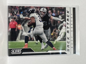 #9 Maxx Crosby Sack Attack Los Angeles Raiders 2023 Score Football Card