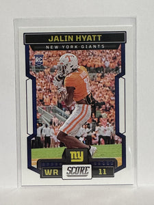 #347 Jalin Hyatt Rookie New York Giants 2023 Score Football Card