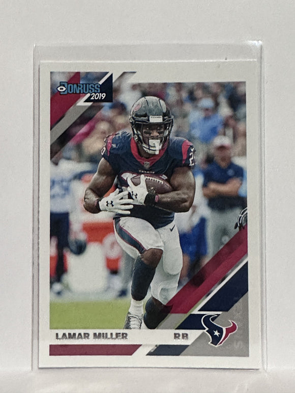 #110 Lamar Miller Houston Texans 2019 Donruss Football Card