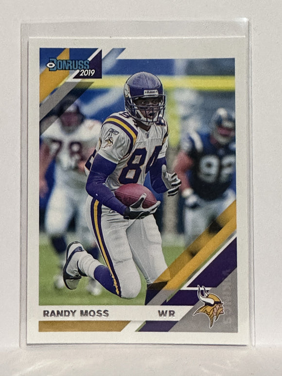 #161 Randy Moss Minnesota Vikings 2019 Donruss Football Card