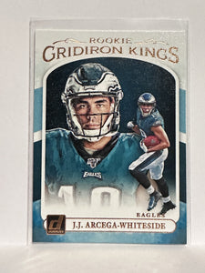 #RGK-20 J.J. Arcega-Whiteside Rookie Gridiron Kings Philadelphia Eagles 2019 Donruss Football Card