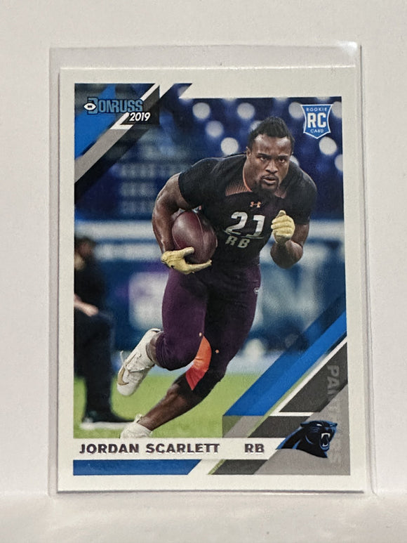 #252 Jordan Scarlett Rookie Carolina Panthers 2019 Donruss Football Card