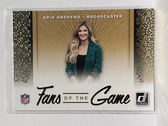 #FTG-1 Erin Andrews Fans of the Game  2019 Donruss Football Card
