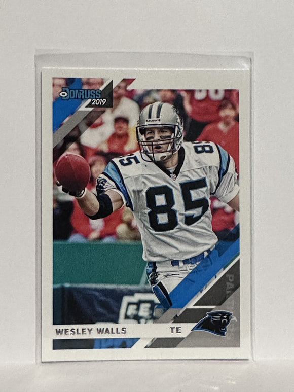 #48 Wesley Walls Carolina Panthers 2019 Donruss Football Card