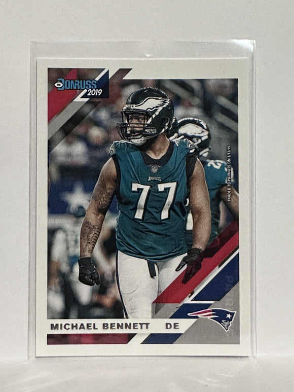 #207 Michael Bennett New England Patriots 2019 Donruss Football Card
