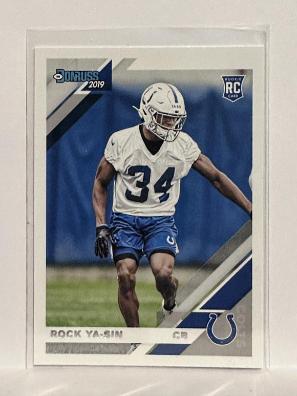 #266 Rock Ya-Sin Rookie Indianapolis Colts 2019 Donruss Football Card