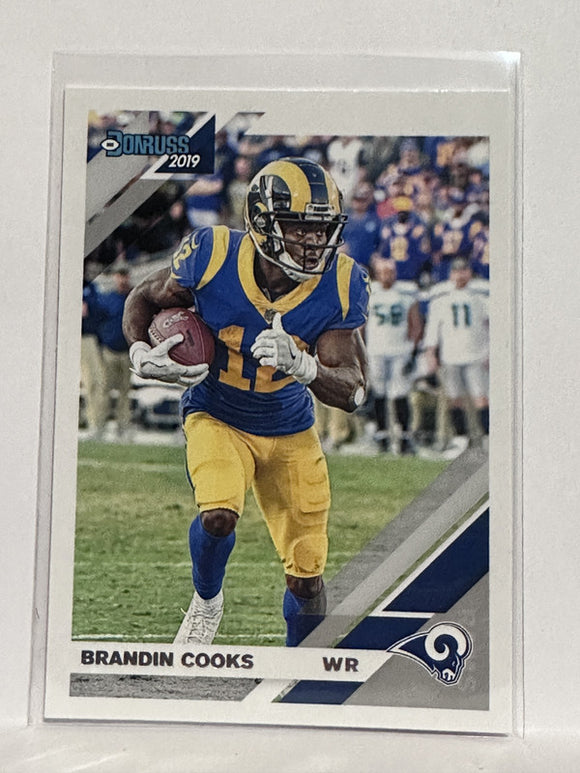 #142 Brandin Cooks Los Angeles Rams 2019 Donruss Football Card