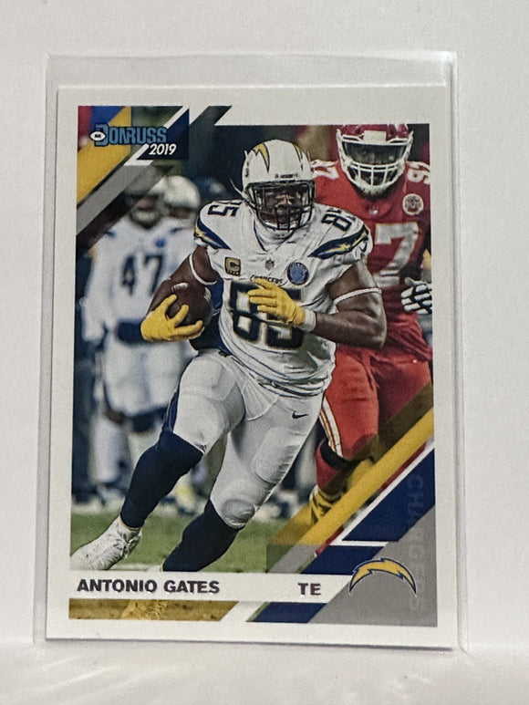 #136 Antonio Gates Los Angeles Chargers 2019 Donruss Football Card