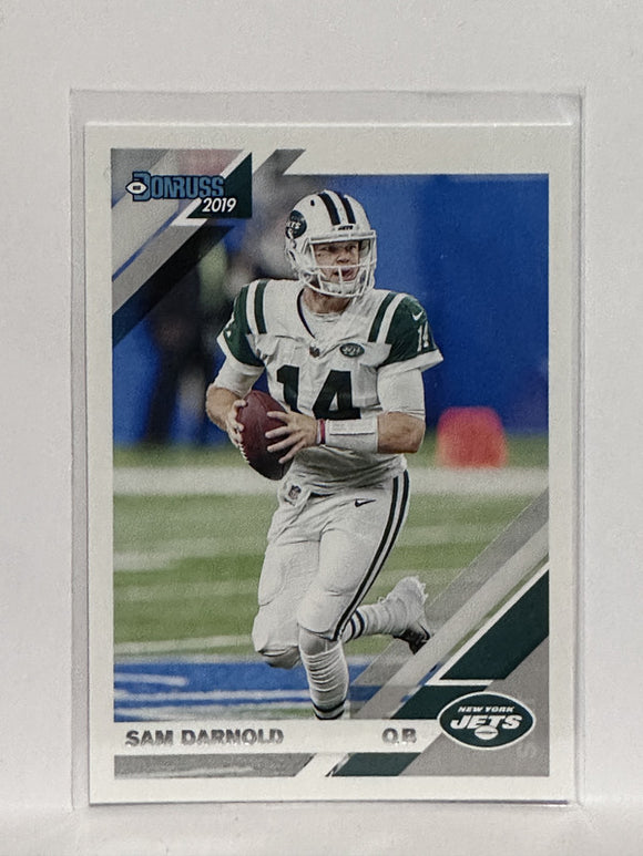 #186 Sam Darnold New York Jets 2019 Donruss Football Card