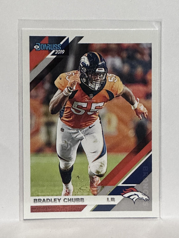 #85 Bradley Chubb Denver Broncos 2019 Donruss Football Card