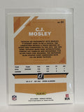 #31 C.J. Mosley New York Jets 2019 Donruss Football Card