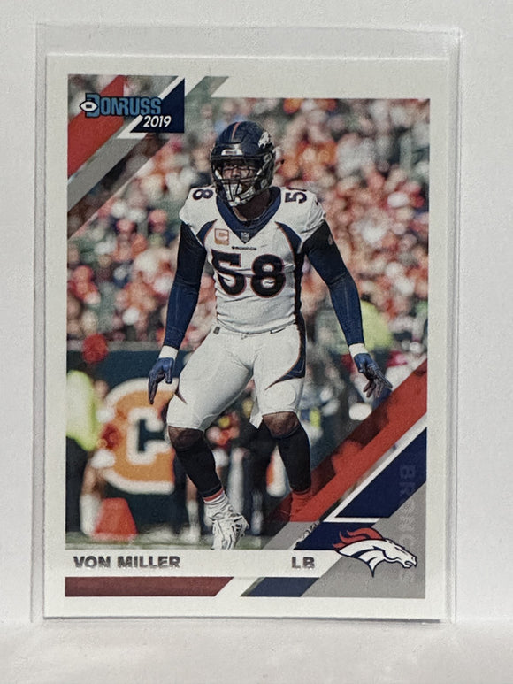 #84 Von Miller Denver Broncos 2019 Donruss Football Card