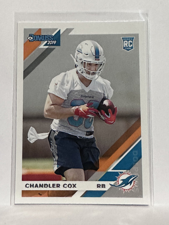 #282 Chandler Cox Rookie Miami Dolphins 2019 Donruss Football Card