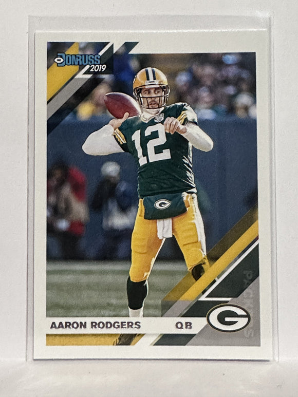 #98 Aaron Rodgers Green Bay Packers 2019 Donruss Football Card