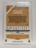 #83 Phillip Lindsay Denver Broncos 2019 Donruss Football Card