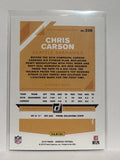 #228 Chris Carson 435/500 Purple Seattle Seahawks 2019 Donruss Football Card