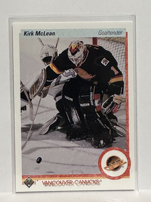 #278 Kirk McLean Vancouver Canucks 90-91 Upper Deck Hockey Card