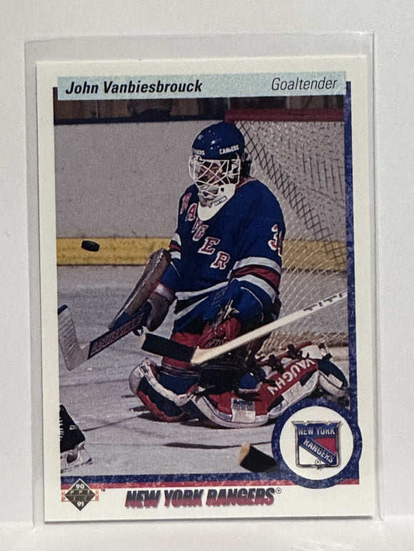 #279 John Vanbiesbrouck New York Rangers 90-91 Upper Deck Hockey Card