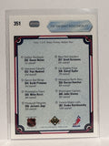 #351 Top Ten Draft Picks Checklist  90-91 Upper Deck Hockey Card