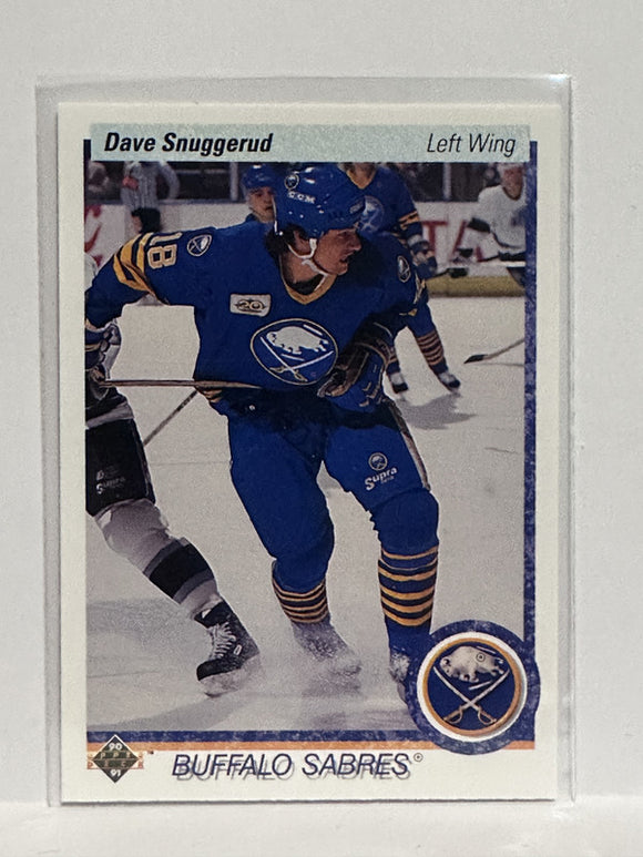 #189 Dave Snuggerud Buffalo Sabres 90-91 Upper Deck Hockey Card