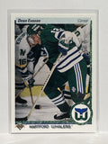 #192 Dean Evason Hartford Whalers 90-91 Upper Deck Hockey Card