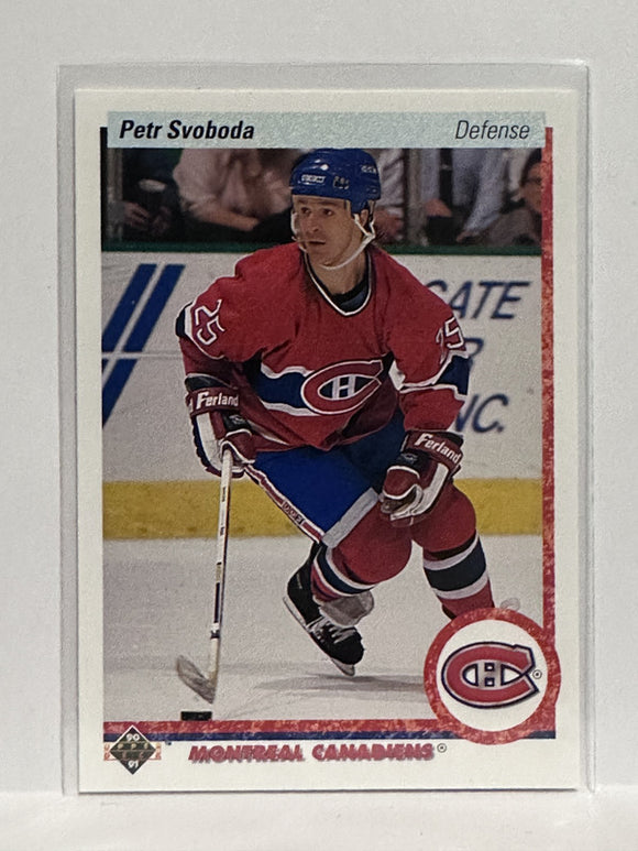 #193 Petr Svoboda Montreal Canadiens 90-91 Upper Deck Hockey Card