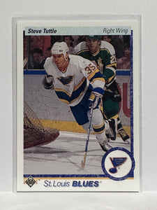 #195 Steve Turtle St Louis Blues 90-91 Upper Deck Hockey Card