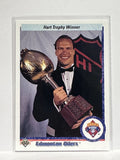 #206 Mark Messier Hart Trophy Edmonton Oilers 90-91 Upper Deck Hockey Card