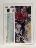 #207 Patrick Roy Vezina Trophy Montreal Canadiens 90-91 Upper Deck Hockey Card