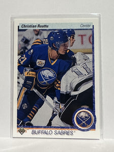 #170 Christian Ruuttu Buffalo Sabres 90-91 Upper Deck Hockey Card